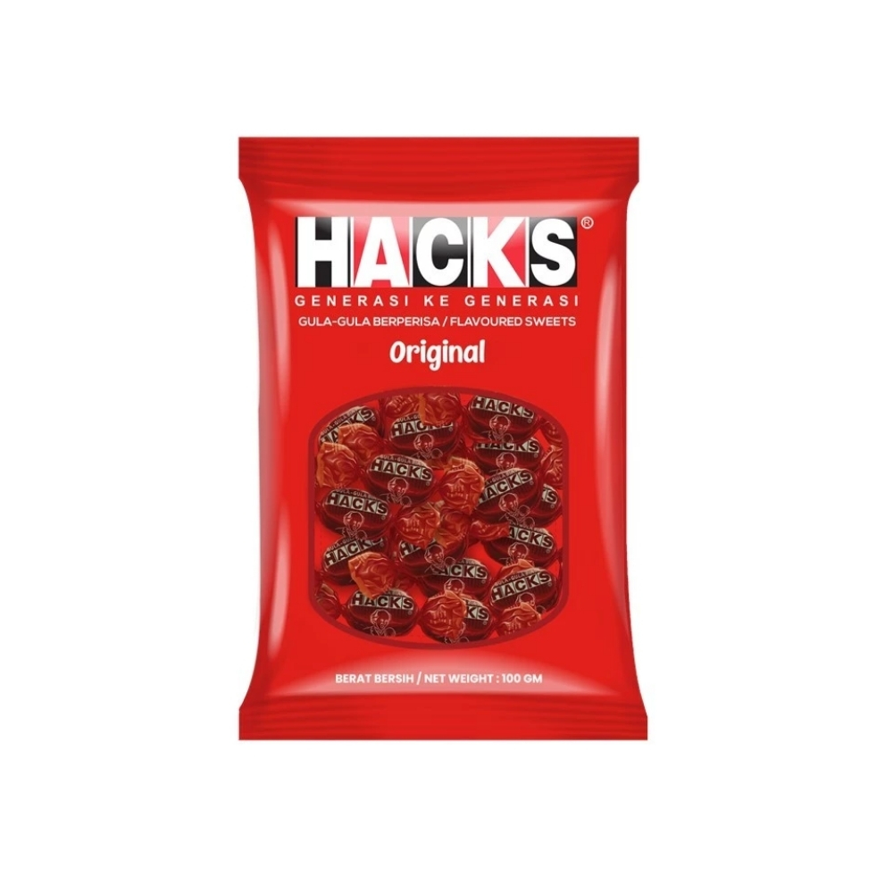 ECO-111.jpg Hacks Original Wrapped Candy 100g - Image 1