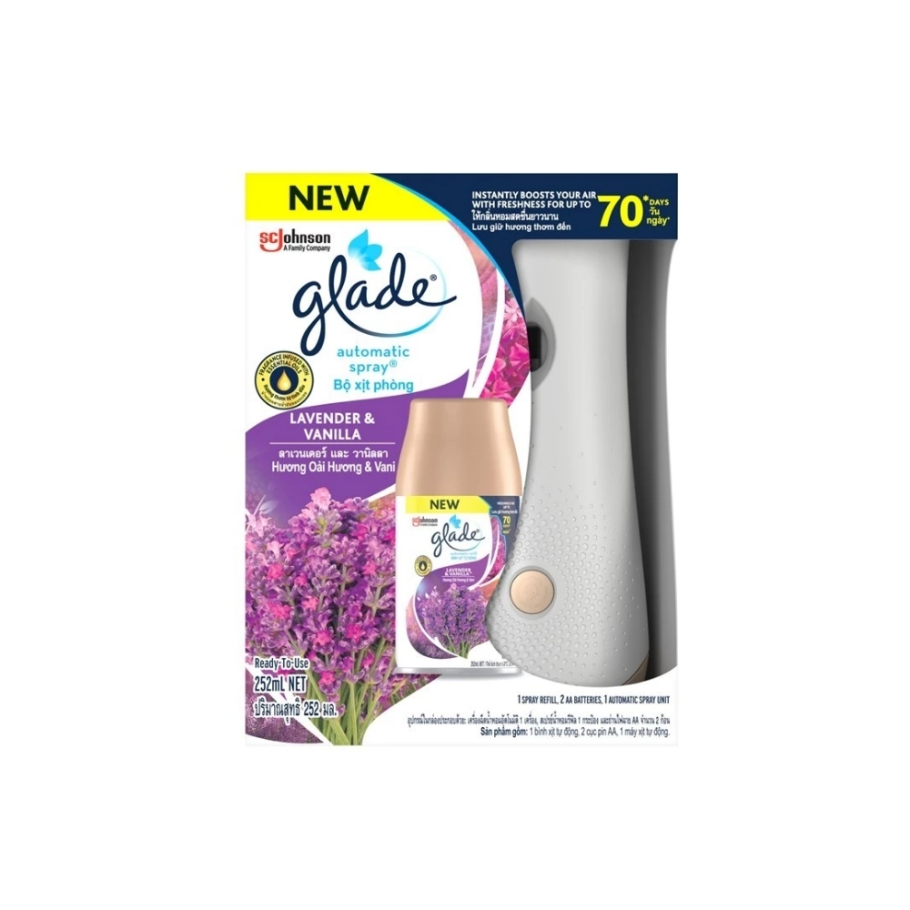 ECO-13.jpg Glade Lavender Vanilla Spray Kit 252ml - Image 1