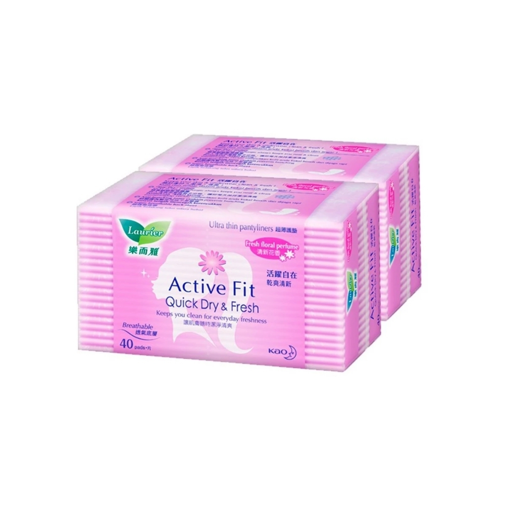 ECO-153.jpg Laurier Quick Dry Pantyliners 40s - Image 1