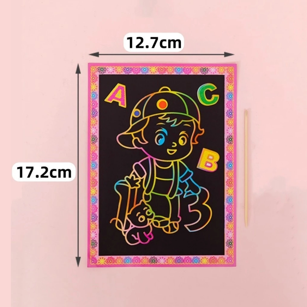 ECO-199.jpg Rainbow Scratch Drawing Card - Image 1