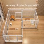 White Indoor Pet Fence Enclosure
