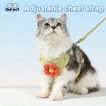 Breathable Floral Pet Harness Set