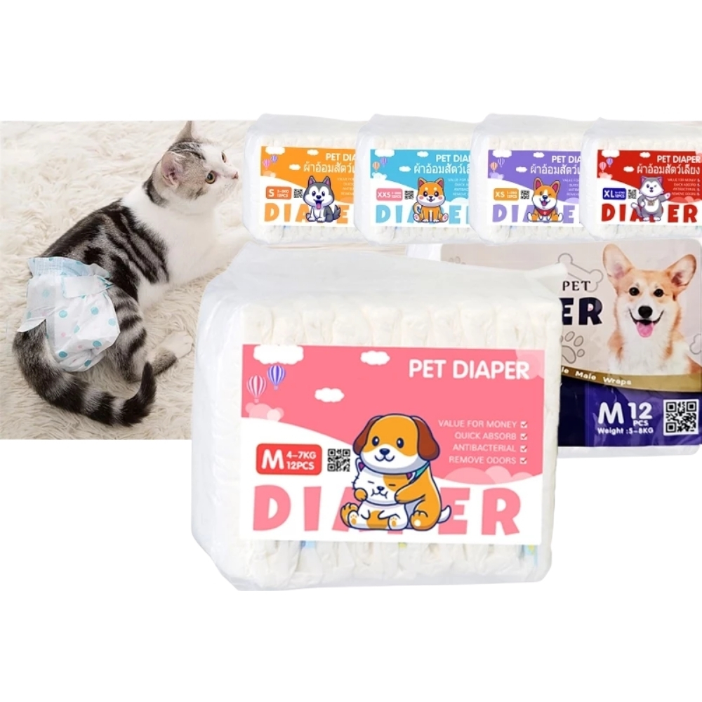 ECO-223.jpg Disposable Male Dog Diaper Pack 12s - Image 1