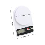 Digital White Kitchen Scale 10kg