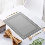 Grey Dining Placemat Woven Style